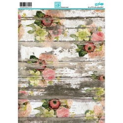کاغذ دکوپاژ طرح گل سایز A4 کد 6274