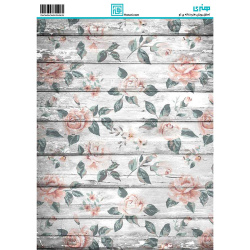 کاغذ دکوپاژ طرح گل سایز A4 کد 6282