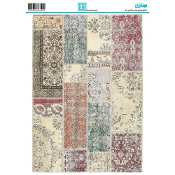 کاغذ دکوپاژ طرح فرش سایز A4 کد 6303