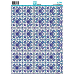 کاغذ دکوپاژ طرح کاشی سایز A4 کد 6314