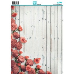 کاغذ دکوپاژ طرح گل سایز A4 کد 6334