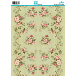 کاغذ دکوپاژ طرح گل سایز A4 کد 6352