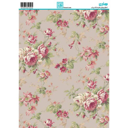 کاغذ دکوپاژ طرح گل سایز A4 کد 6389