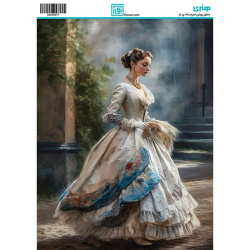 کاغذ دکوپاژ طرح کلاسیک سایز A4