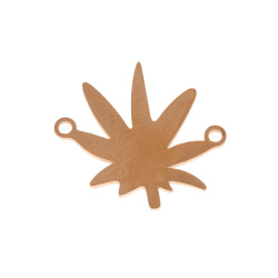 پلاک استیل طرح برگ 2*2 cm