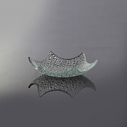 ظرف شیشه ای پیاله ستاره مشجر  کد 321 سایز 14cm