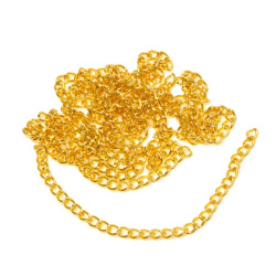 زنجیر آهنی کارتیر طلایی کد 0.8 سایز 4*3 mm