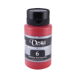 رنگ اکریلیک 500 میل قرمز کد 6 وستا