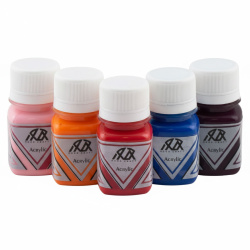 بسته 5 رنگ اکرلیک ۳۰ میل هور