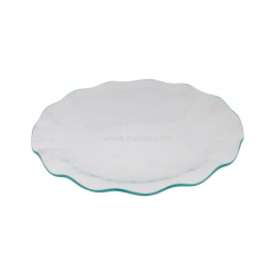 ظرف شیشه ای پیاله کنگره گود کد 153 قطر 15cm