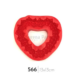 مولد قاب عکس طرح  قلب گل دار بزرگ سورنا پارت کد m566