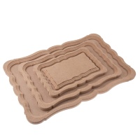 سینی چوبی طرح ژاندارک مستطیل کد 61