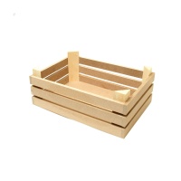 سبد چوبی گل (جعبه میوه فانتزی)
