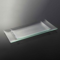 ظرف شیشه ای مستطیل پهن ساده
