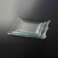 ظرف شیشه ای هشت حلال تخت