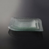 ظرف شیشه ای مربع دو سر مشجر