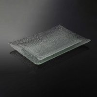 ظرف شیشه ای سینی مستطیلی مشجر