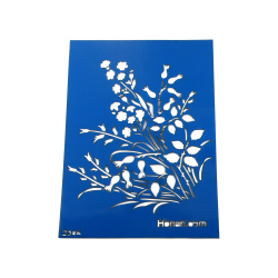 شابلون استنسیل طرح گل کد 230K سایز 20*14