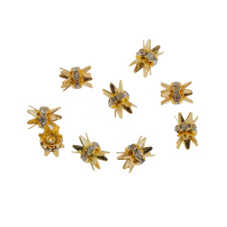 خرج بین کار آناناسی طلایی کوچک 8x6mm