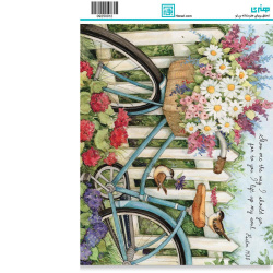 کاغذ دکوپاژ سایز A4 کد 0012