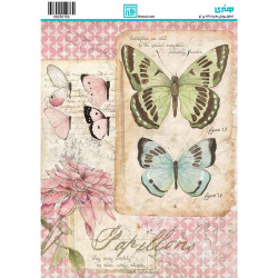 کاغذ دکوپاژ سایز A4 کد 0153