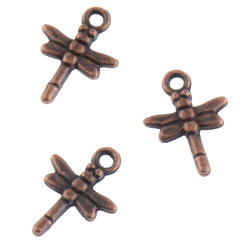 پلاک آویز مسی طرح سنجاقک 16*12 mm
