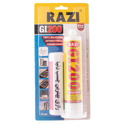 چسب سیلیکون سرنگی رازی 75cc