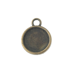 قاب آویز دوطرفه دایره سایز1.2 cm