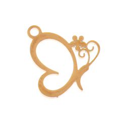 پلاک آویز استیل ساعتی 14*11 mm