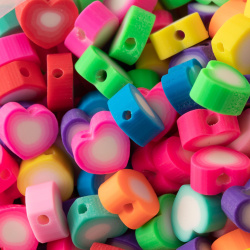 مهره فیمو قلب سایز 8کد 39