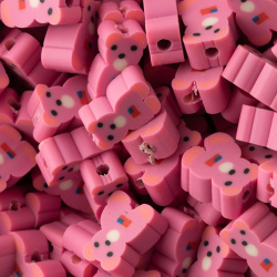 مهره فیمو طرح خرس سایز 10کد 73