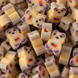 مهره فیمو طرج خرس سایز 10کد 81