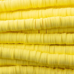 مهره فیمو واشری زرد  سایز 6mm کد 43