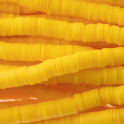 مهره فیمو واشری زرد  سایز 6mm کد 47