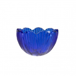 شمعدان آبی طرح پیاله
