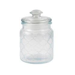 بانکه شیشه ای مات مدل حصیری