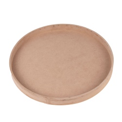  سینی دایره چوبی 25cm کد 391