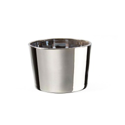 شات شمع نقره ای کروم آینه ای طرح نیم آریزونا ارتفاع 6x9cm
