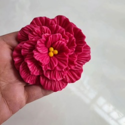 قالب سیلیکونی شمع گل آیهار 6cm کد 6053