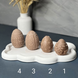 قالب سیلیکونی تخم مرغ کد ۱ طرح شاخ و برگ