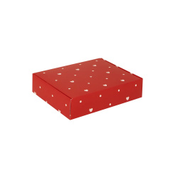 جعبه کیبوردی گلاسه طرح عشق سایز 16x13x4cm