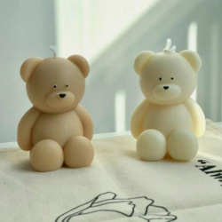 قالب سیلیکونی شمع خرس کپل