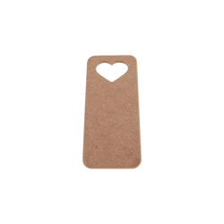 تخته سرو مستطیل کوچک با طرح قلب چوبی 25*11 cm