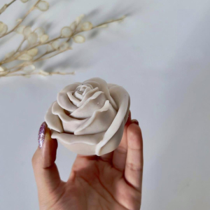 قالب سیلیکونی شمع گل رز عقیق 