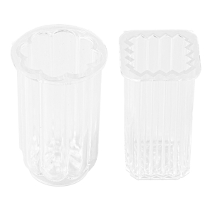 قالب شمع پلی کربنات طرحدار ۲ عددی سایز بزرگ ارتفاع 10