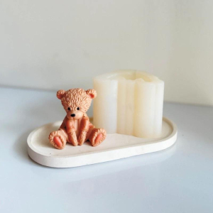 قالب سیلیکونی شمع تدی لباس پوش