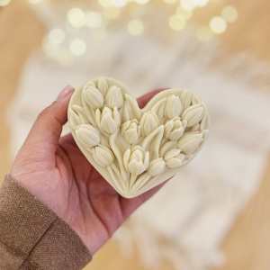 قالب سیلیکونی شمع قلب لامورا