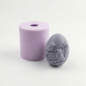 قالب سیلیکونی شمع تخم مرغ دو پرنده