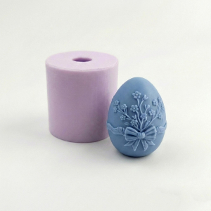 قالب سیلیکونی شمع تخم مرغ پاپیون گلدار