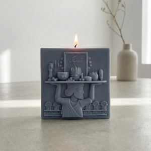 قالب سیلیکونی شمع کتیبه نوروز مبارک 10cm